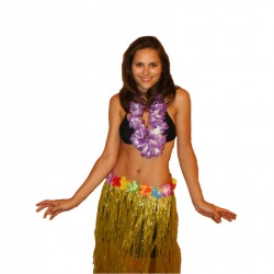 Havajský věnec Maui Classic - fialový