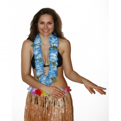 Havajský věnec Oahu Deluxe - modrý