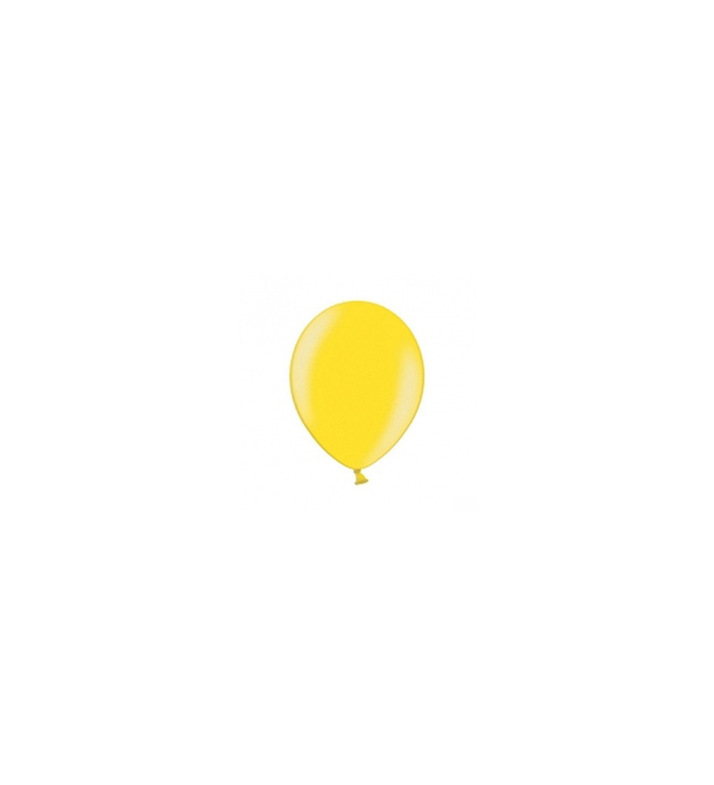 Balonek Metalický žlutý - strong (100 ks)