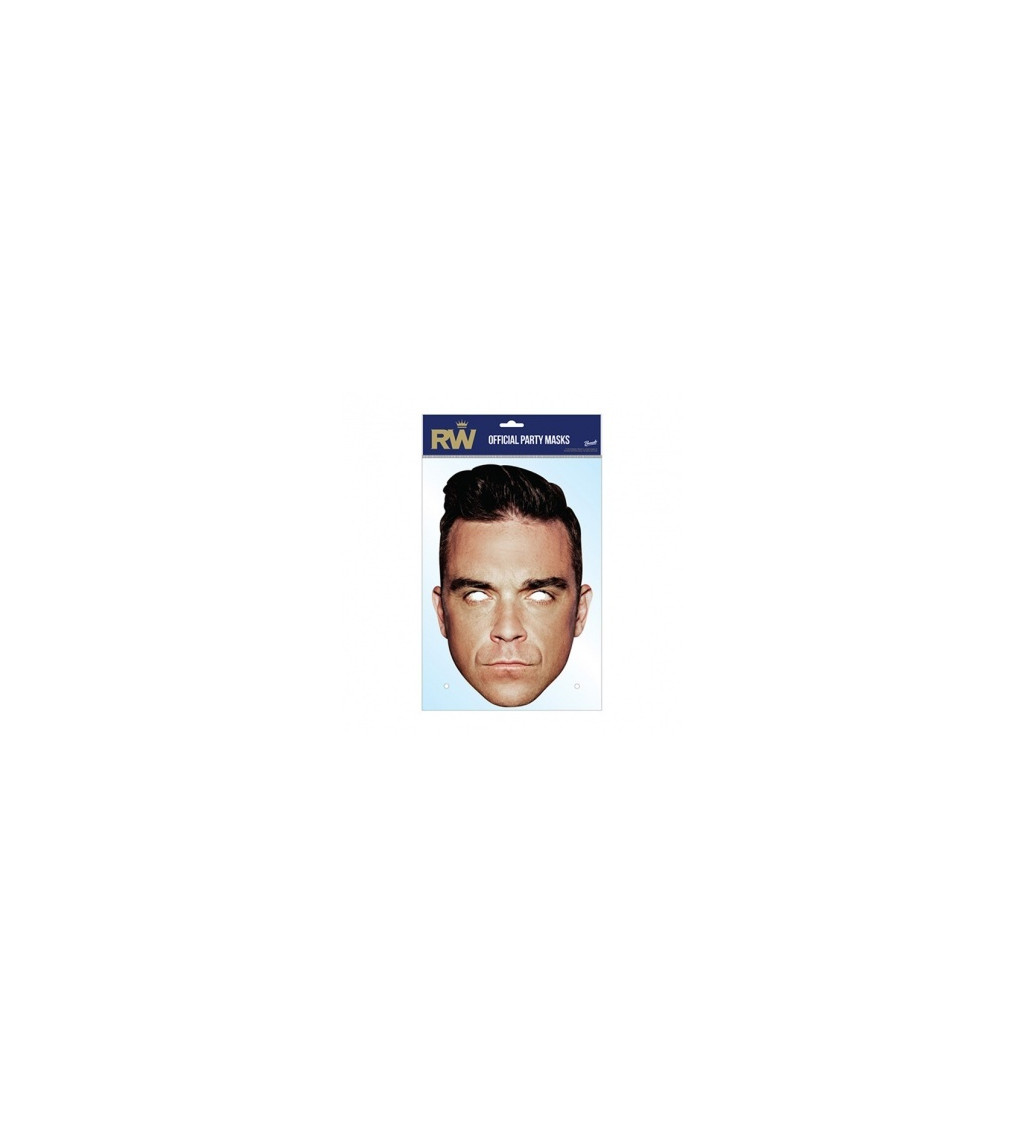 Maska Robbie Williams - papírová