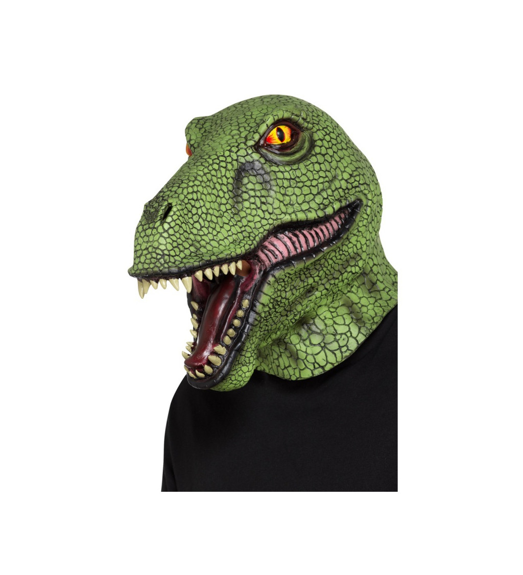 Latexová dinosauří maska