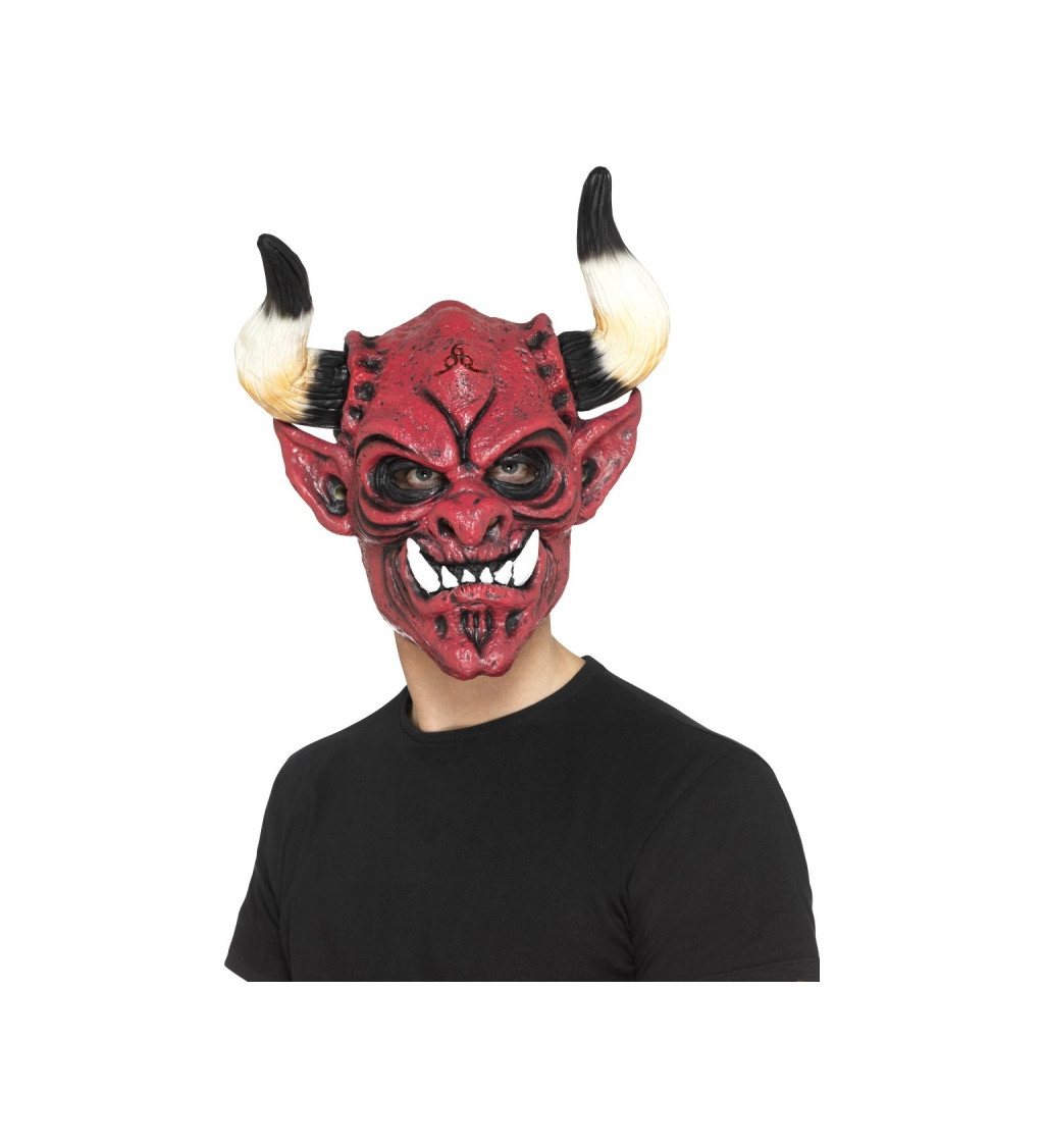 Latexová maska - Satan