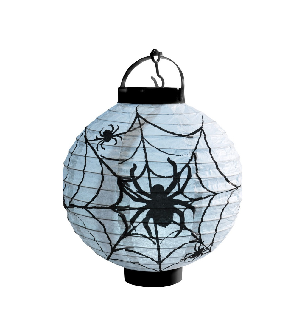 Závěsná LED lampa s pavučinou