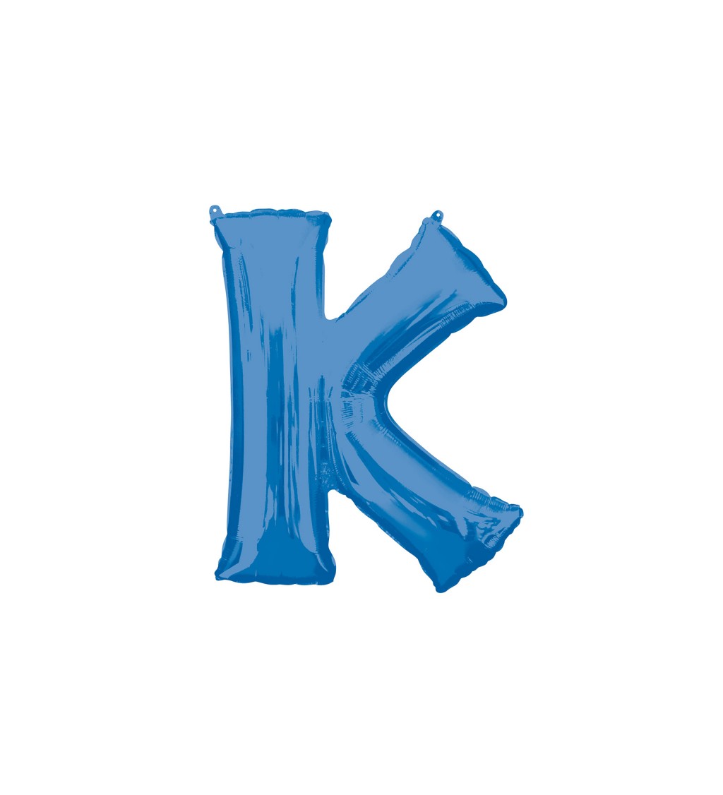 Fóliový balónek K (modrý)