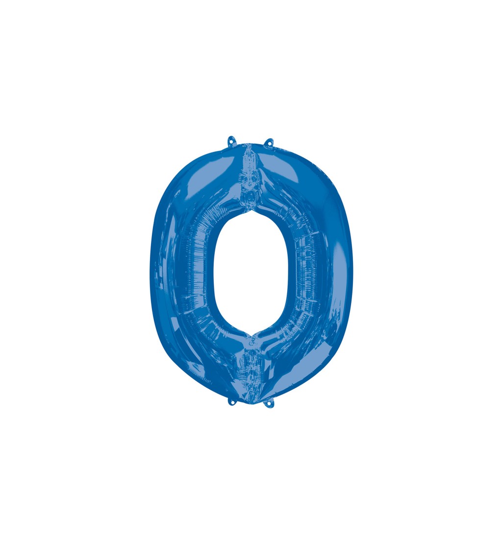 Fóliový balónek O (modrý)