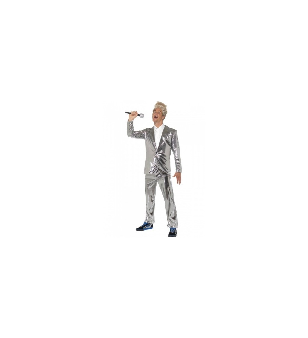 Kostým Dedward disco - stříbrný