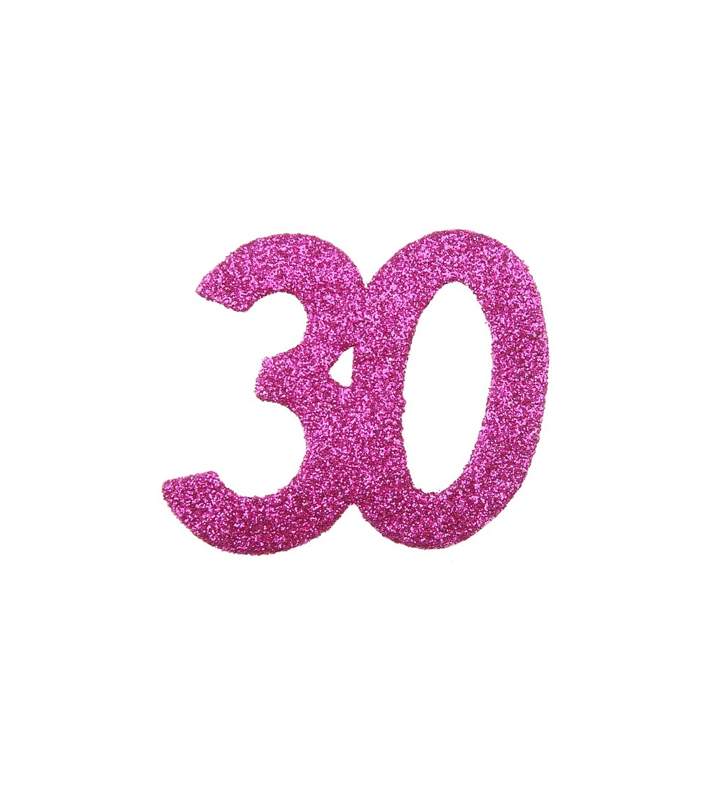 Konfety - růžové - 30 let