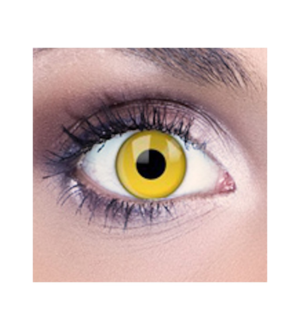 Kontaktní UV čočky - žlutá