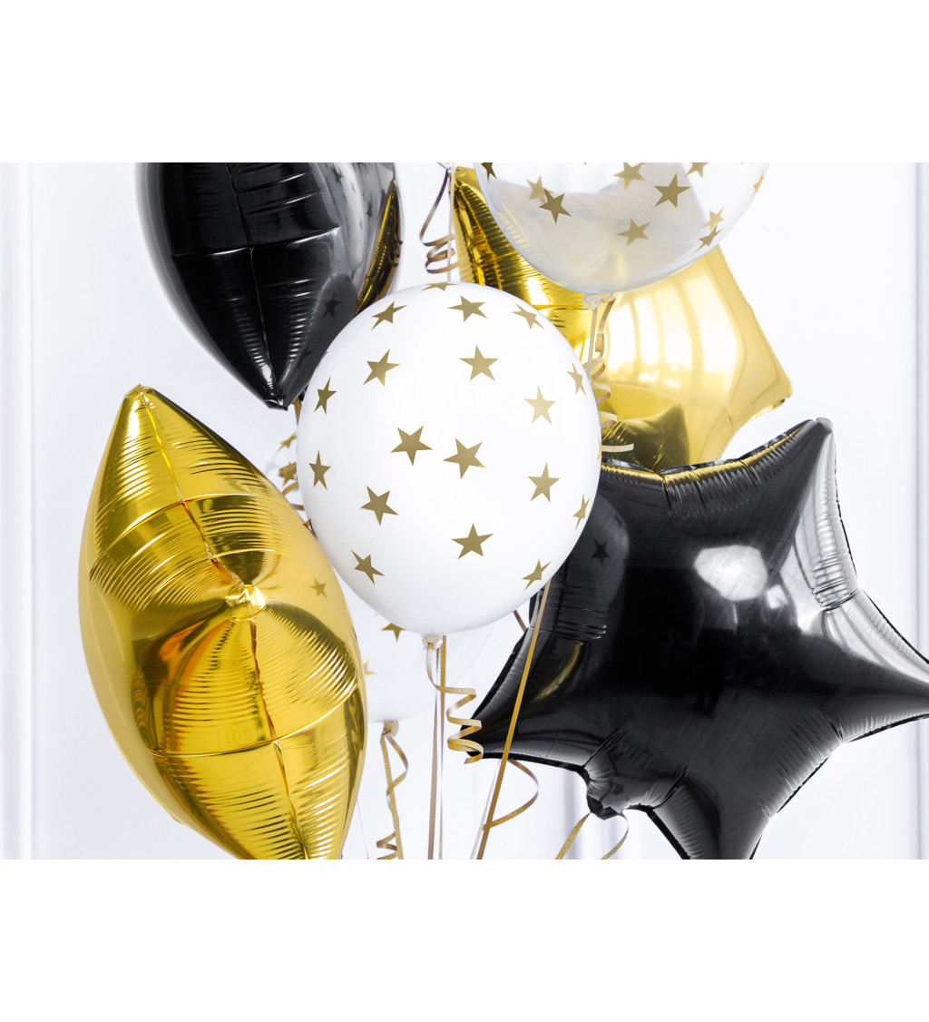 Balónek - zlaté hvězdy 6ks