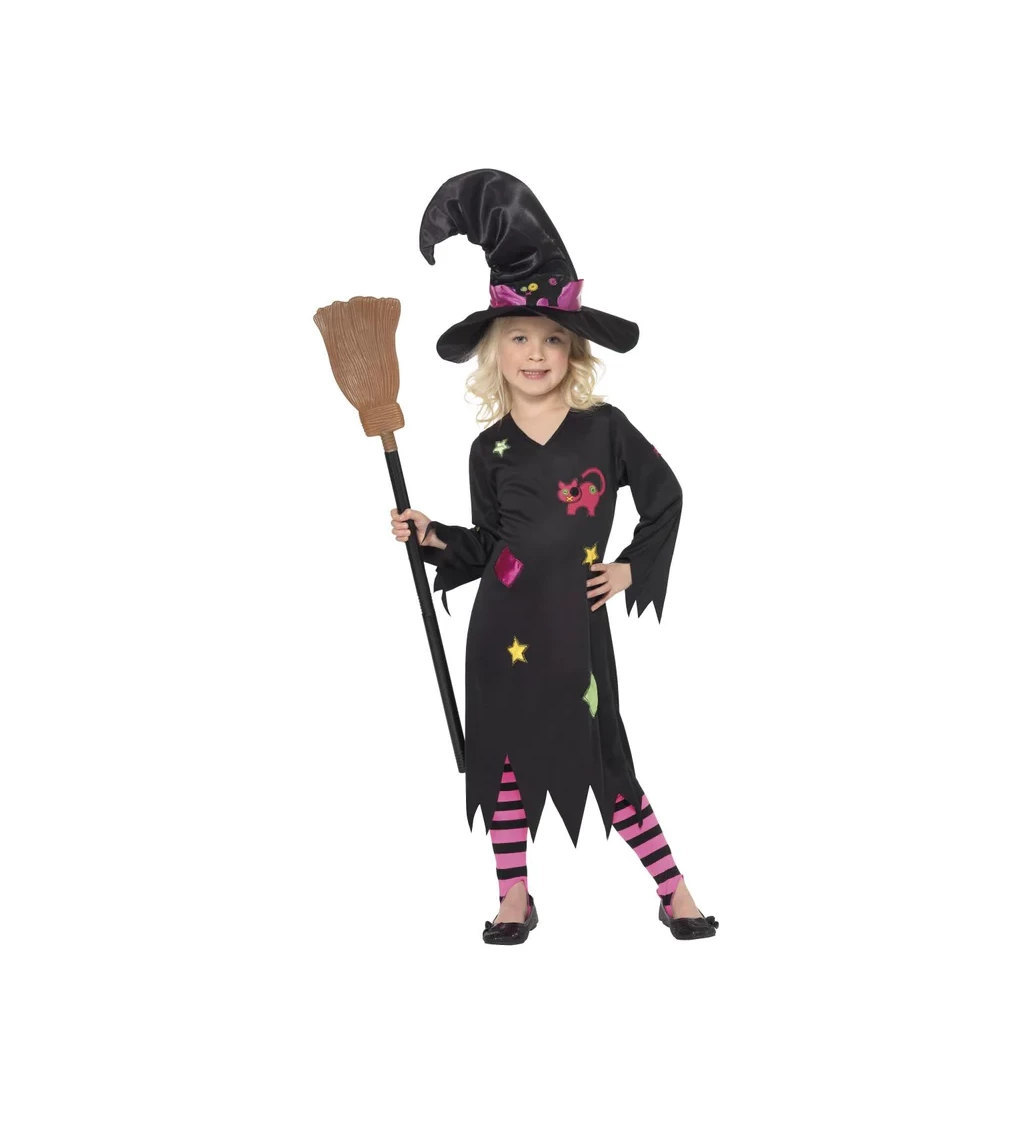 Dětský kostým roztomilá čarodějka