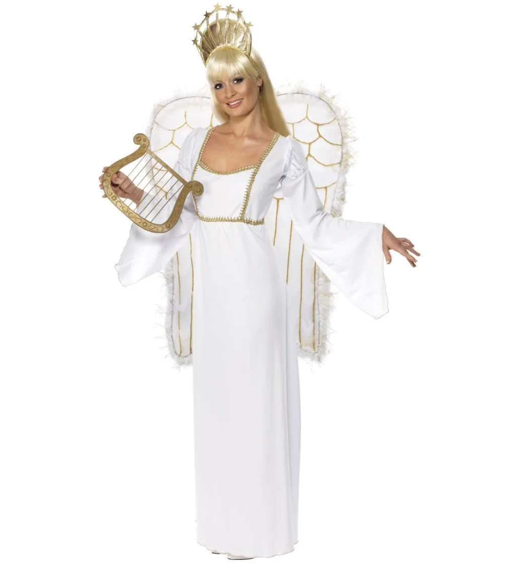 Kostým Anděla - dlouhé šaty