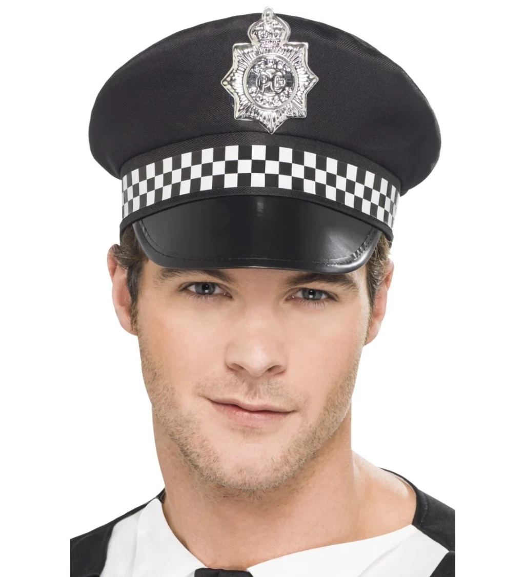 Policejní čepice se znaky - pánská