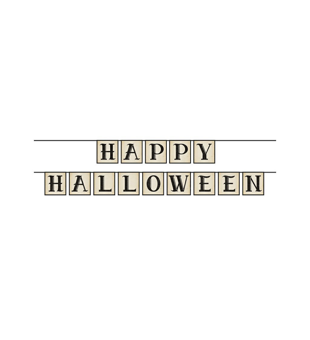 Dekorace - Happy Halloween banner