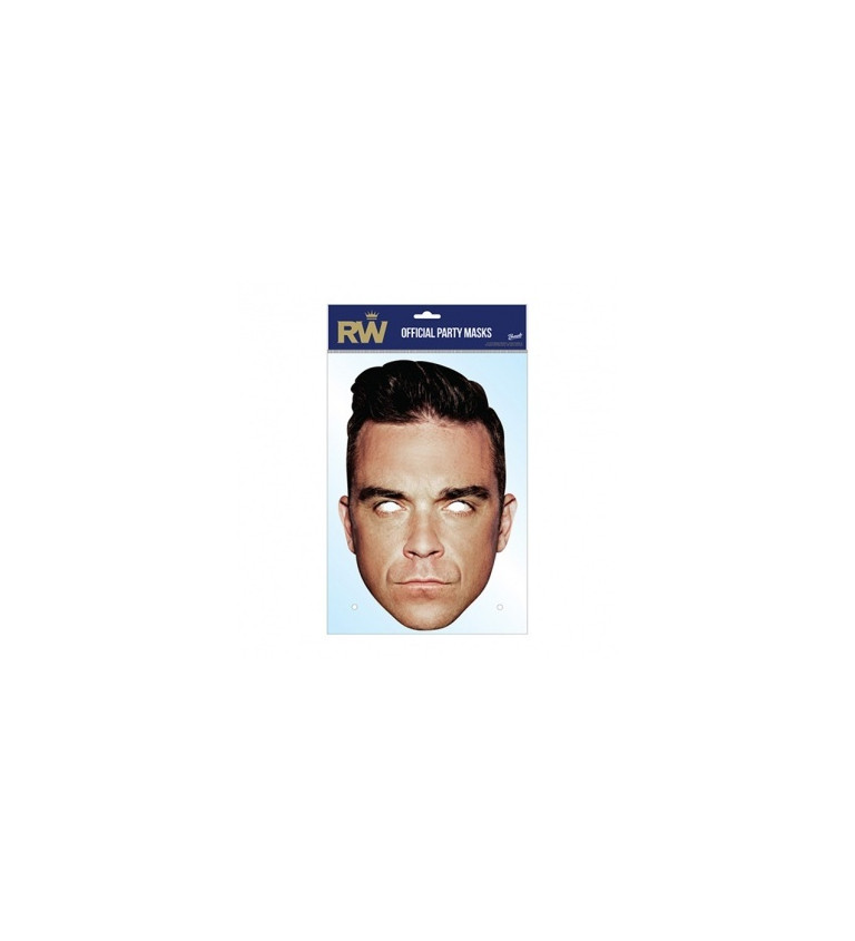 Maska Robbie Williams - papírová