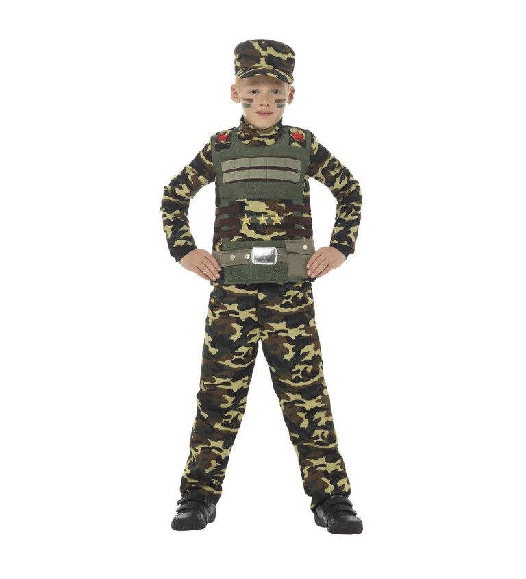 Dětský kostým - maskovaný voják