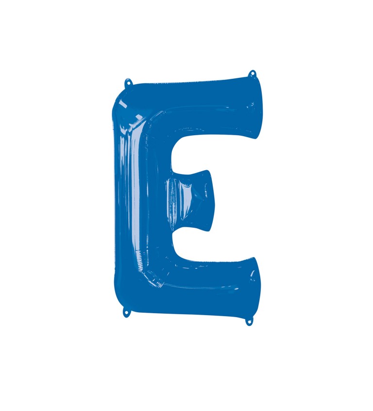 Fóliový balónek E (modrý)