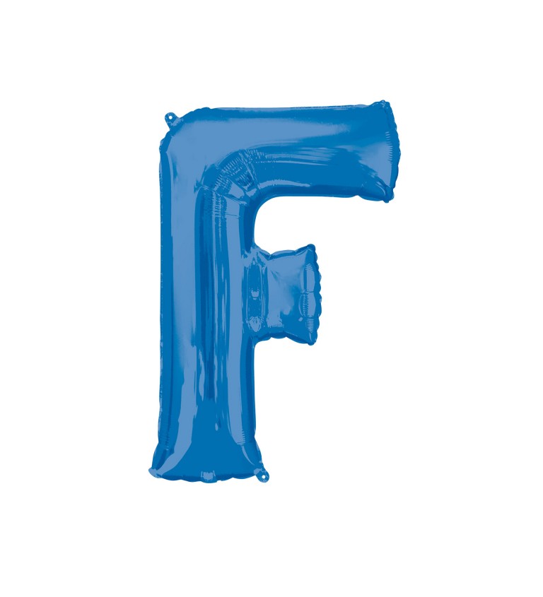 Fóliový balónek F (modrý)