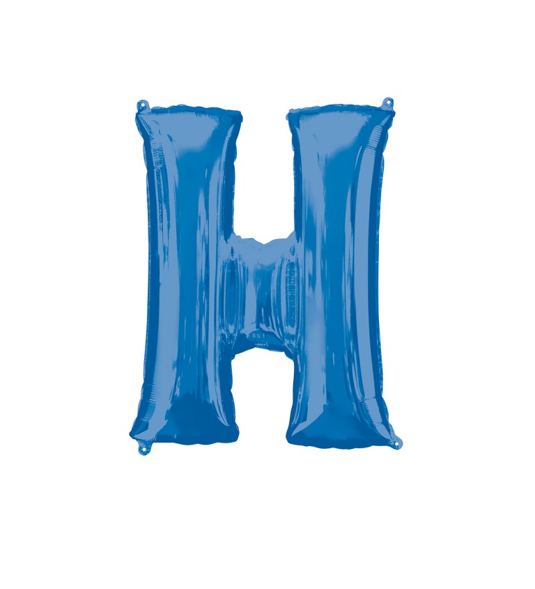 Fóliový balónek H (modrý)