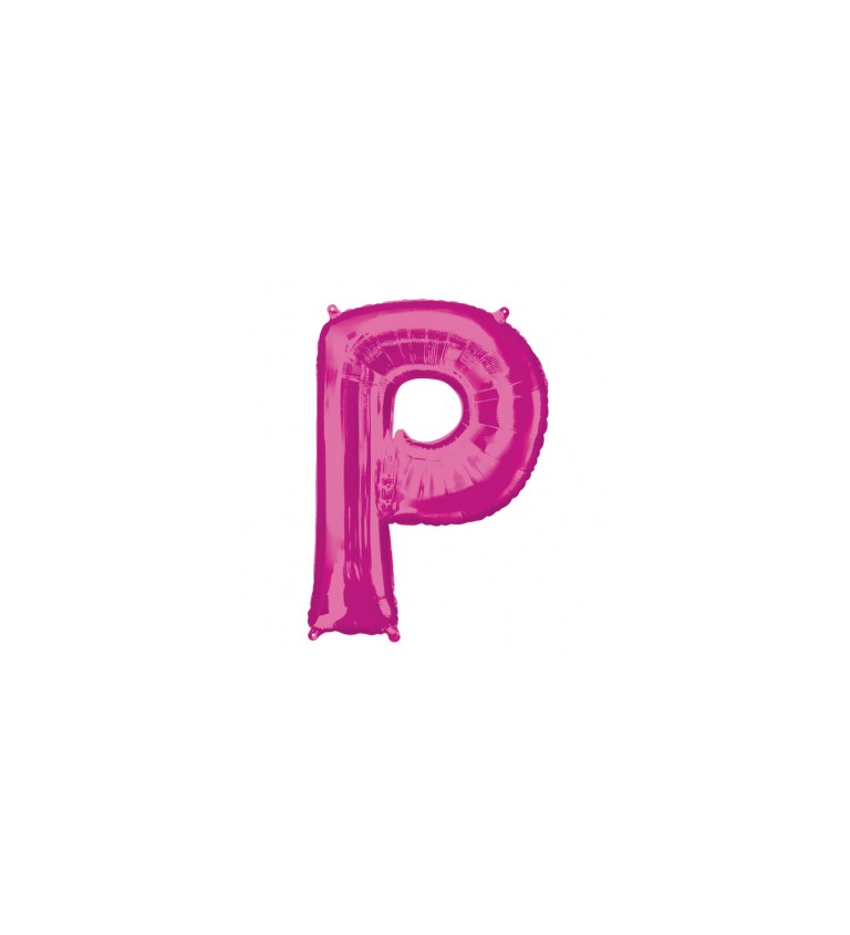 Fóliový balónek P (tmavě růžový)