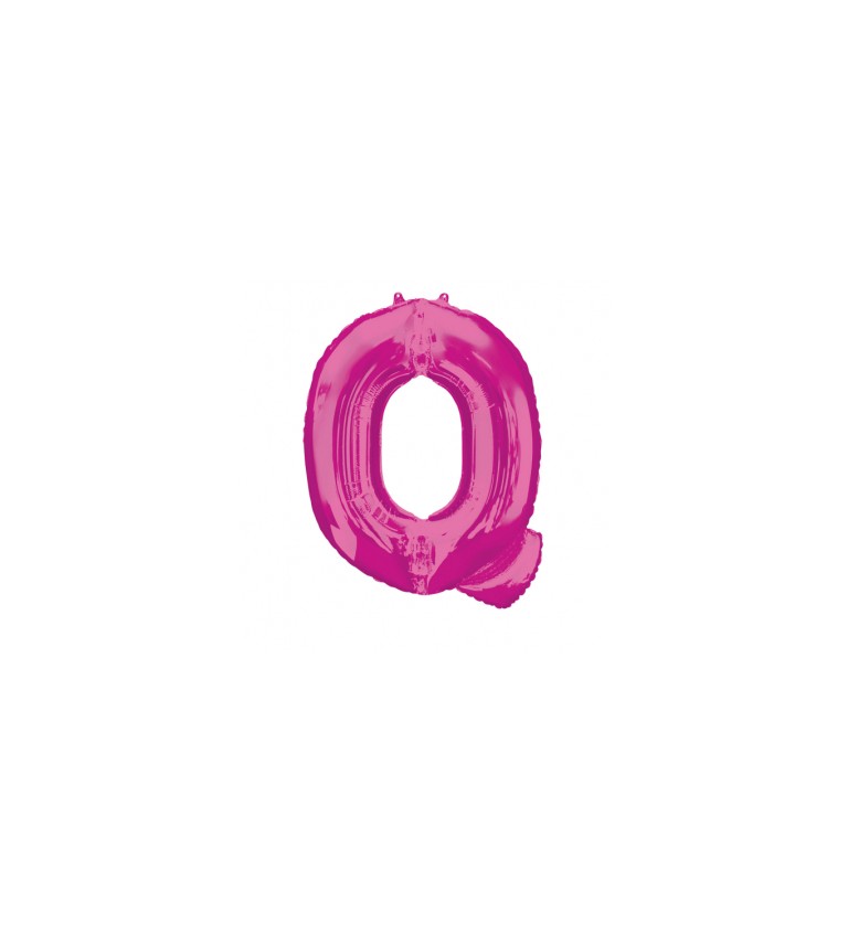Fóliový balónek Q (tmavě růžový)