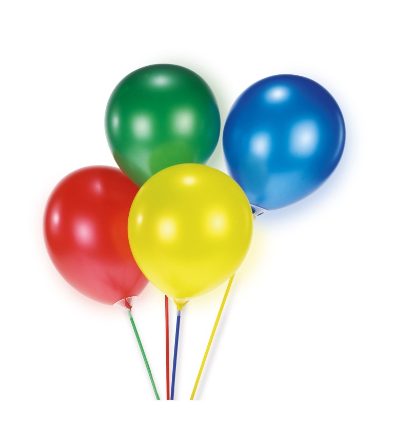 Barevné tyčky k balónkům