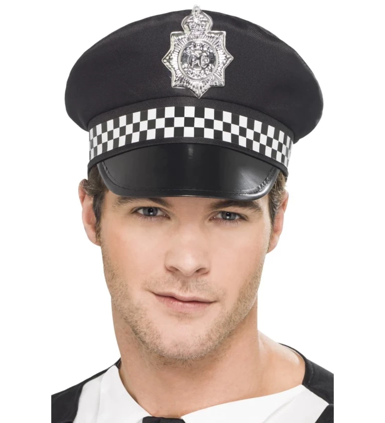 Policejní čepice se znaky - pánská