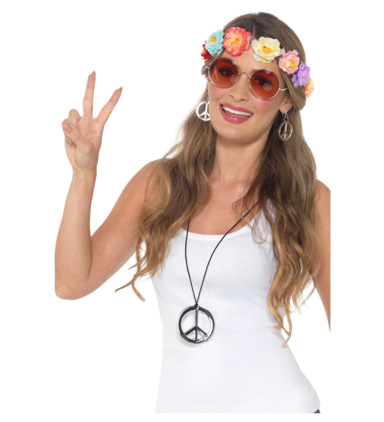 Květinová hippie sada