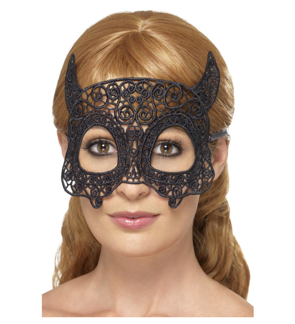 Krajková maska na oči – Ďáblice